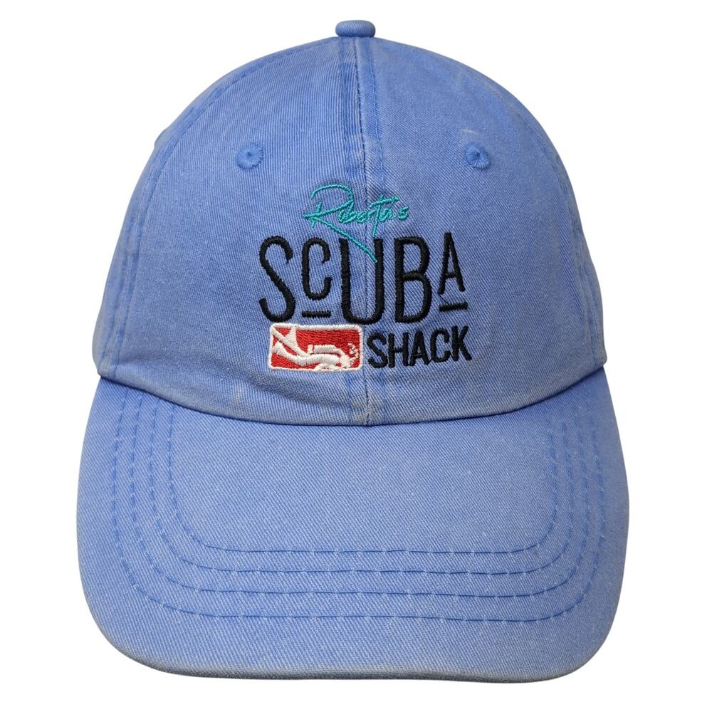 Roberta's Scuba Shack Strapback Baseball Cap Blue One Size 6 Panel Dkps Gorras